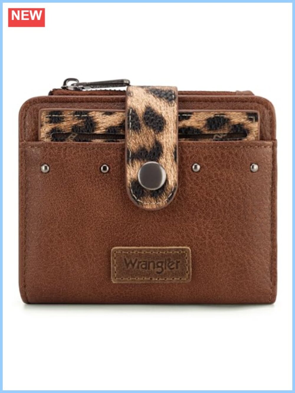 Montana West Wrangler RFID Wallet Faux Leather Bifold Card Case